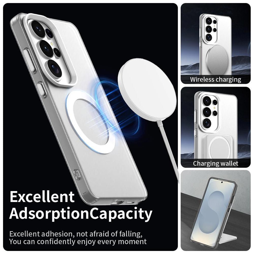 Techsuit Samsung Galaxy S26 Ultra - Σκληρή Θήκη με Πλαίσιο Σιλικόνης και MagSafe - CandyCase MagSafe - White