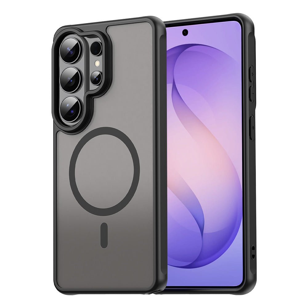 Techsuit Samsung Galaxy S26 Ultra - Σκληρή Θήκη με Πλαίσιο Σιλικόνης και MagSafe - HaloFrost II MagSafe - Black