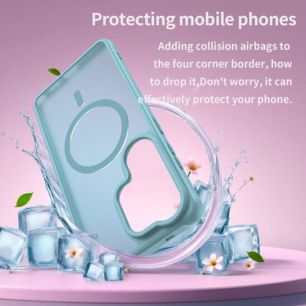 Techsuit Samsung Galaxy S26 Ultra - Σκληρή Θήκη με Πλαίσιο Σιλικόνης και MagSafe - HaloFrost II MagSafe - Mint Green