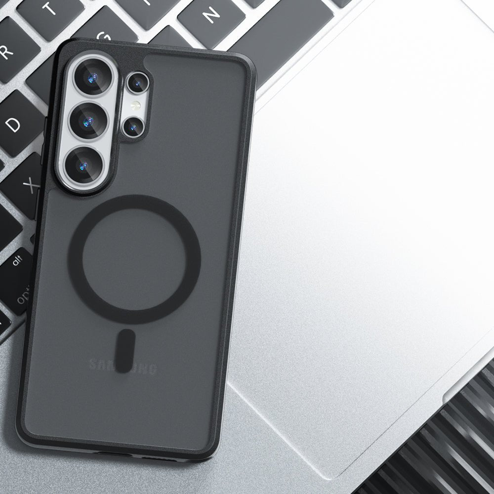 Techsuit Samsung Galaxy S26 Ultra - Σκληρή Θήκη με Πλαίσιο Σιλικόνης και MagSafe - PureFrost MagSafe - Frosted Black