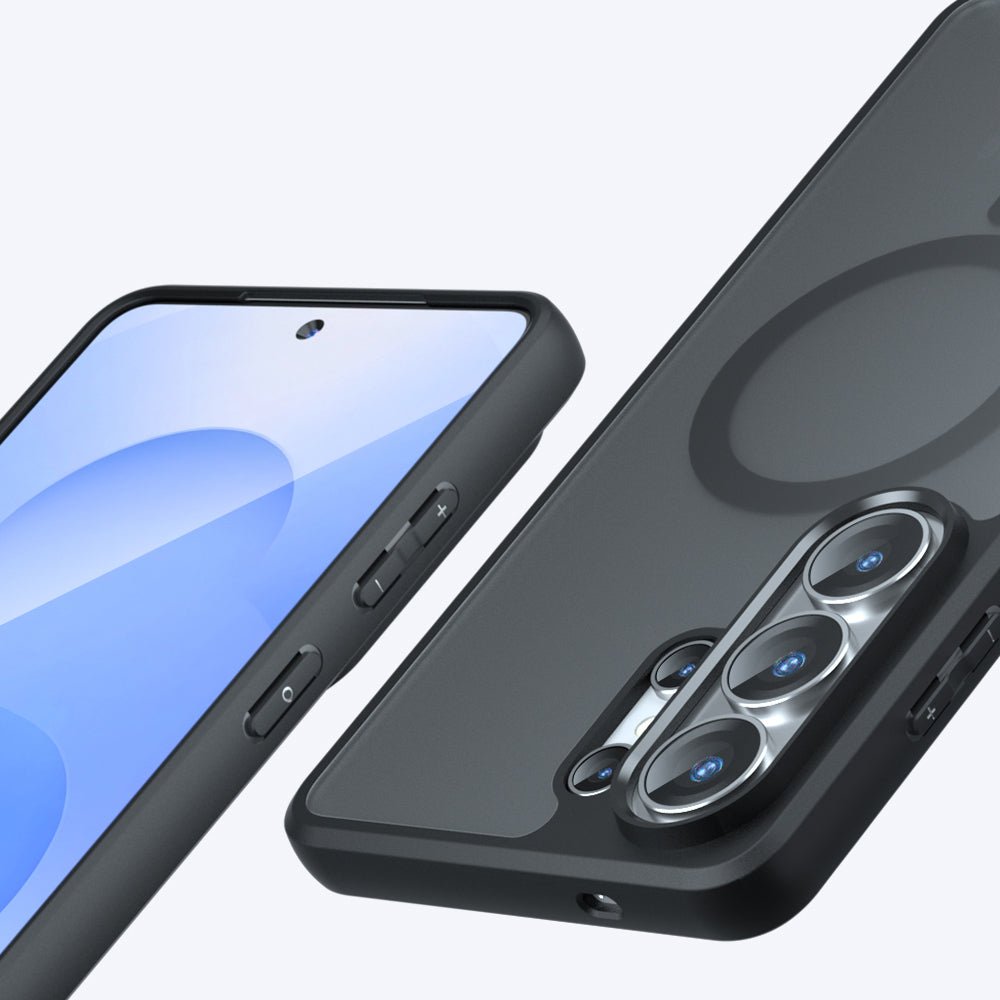 Techsuit Samsung Galaxy S26 Ultra - Σκληρή Θήκη με Πλαίσιο Σιλικόνης και MagSafe - PureFrost MagSafe - Frosted Black