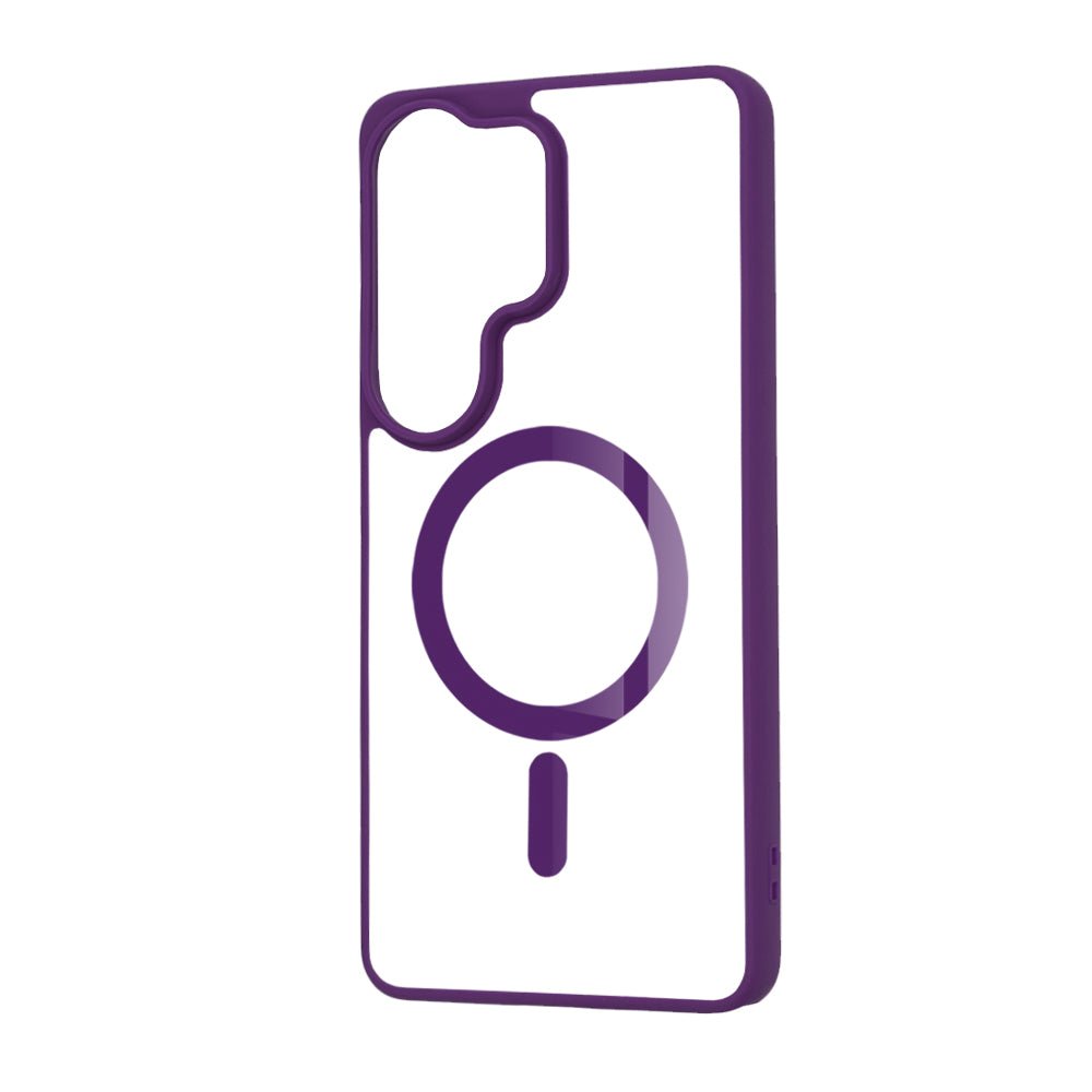 Techsuit Samsung Galaxy S26 Ultra - Σκληρή Θήκη με Πλαίσιο Σιλικόνης - MagSafe Pro - Clear / Purple