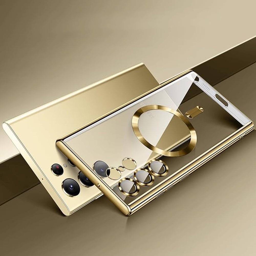 Techsuit Samsung Galaxy S26 Ultra - Θήκη Σιλικόνης - Luxury Crystal MagSafe - Silver / Clear