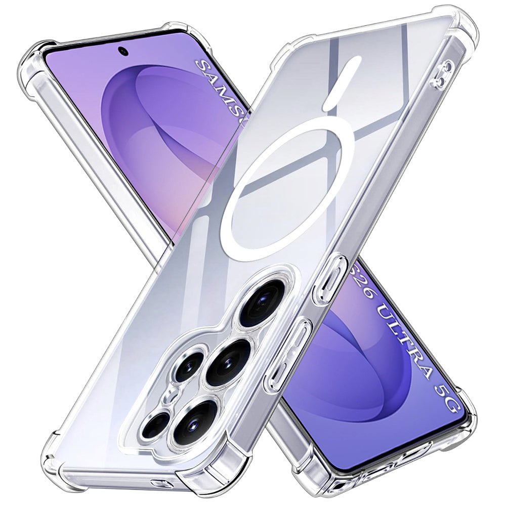 Techsuit Samsung Galaxy S26 Ultra - Θήκη Σιλικόνης με Ενισχυμένες Γωνίες και MagSafe - Shockproof Clear Silicone MagSafe - Clear