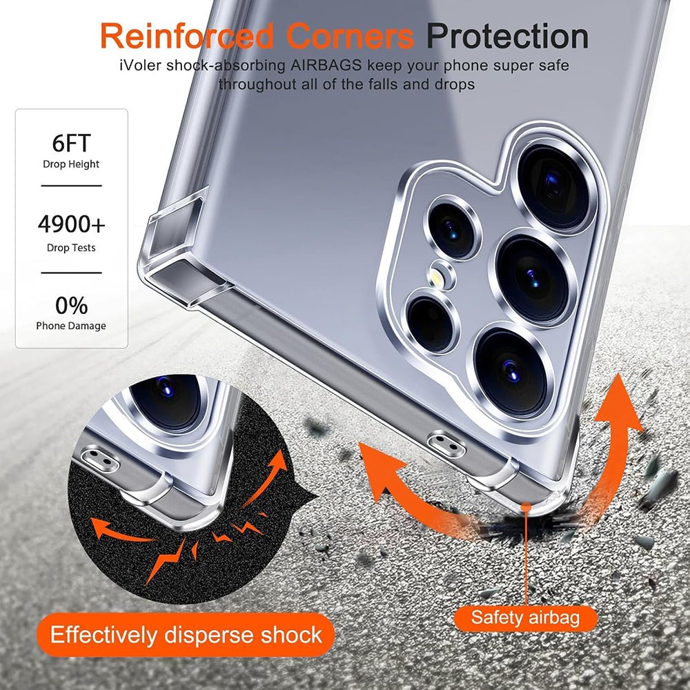 Techsuit Samsung Galaxy S26 Ultra - Θήκη Σιλικόνης με Ενισχυμένες Γωνίες και MagSafe - Shockproof Clear Silicone MagSafe - Clear