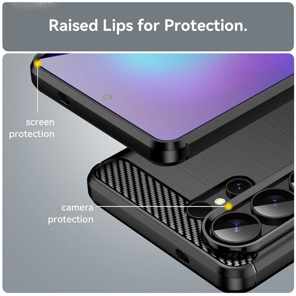 Techsuit Samsung Galaxy S26 Ultra - Θήκη Σιλικόνης TPU - Carbon Silicone - Black