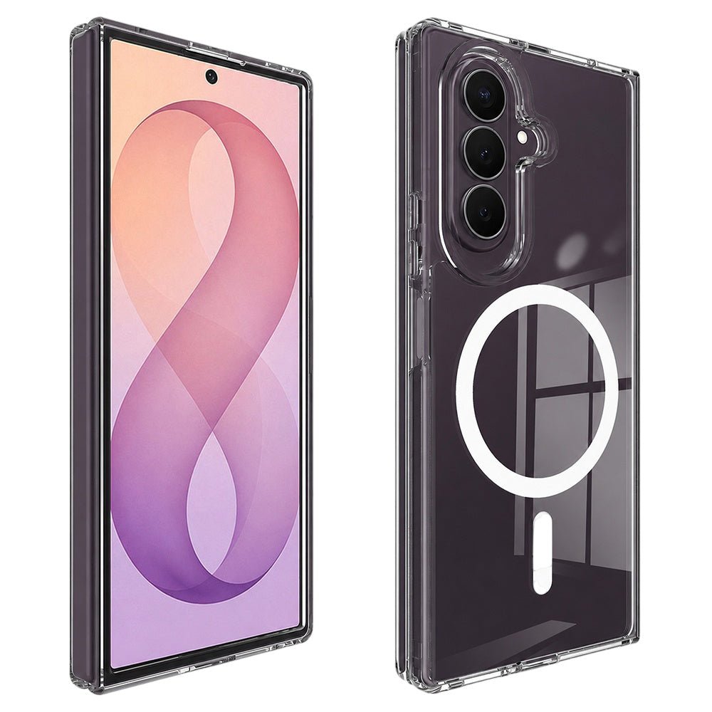 Techsuit Samsung Galaxy Z Fold8 Ultra - Σκληρή Θήκη MagSafe με Πλαίσιο Σιλικόνης - MagSafe Pro - Clear