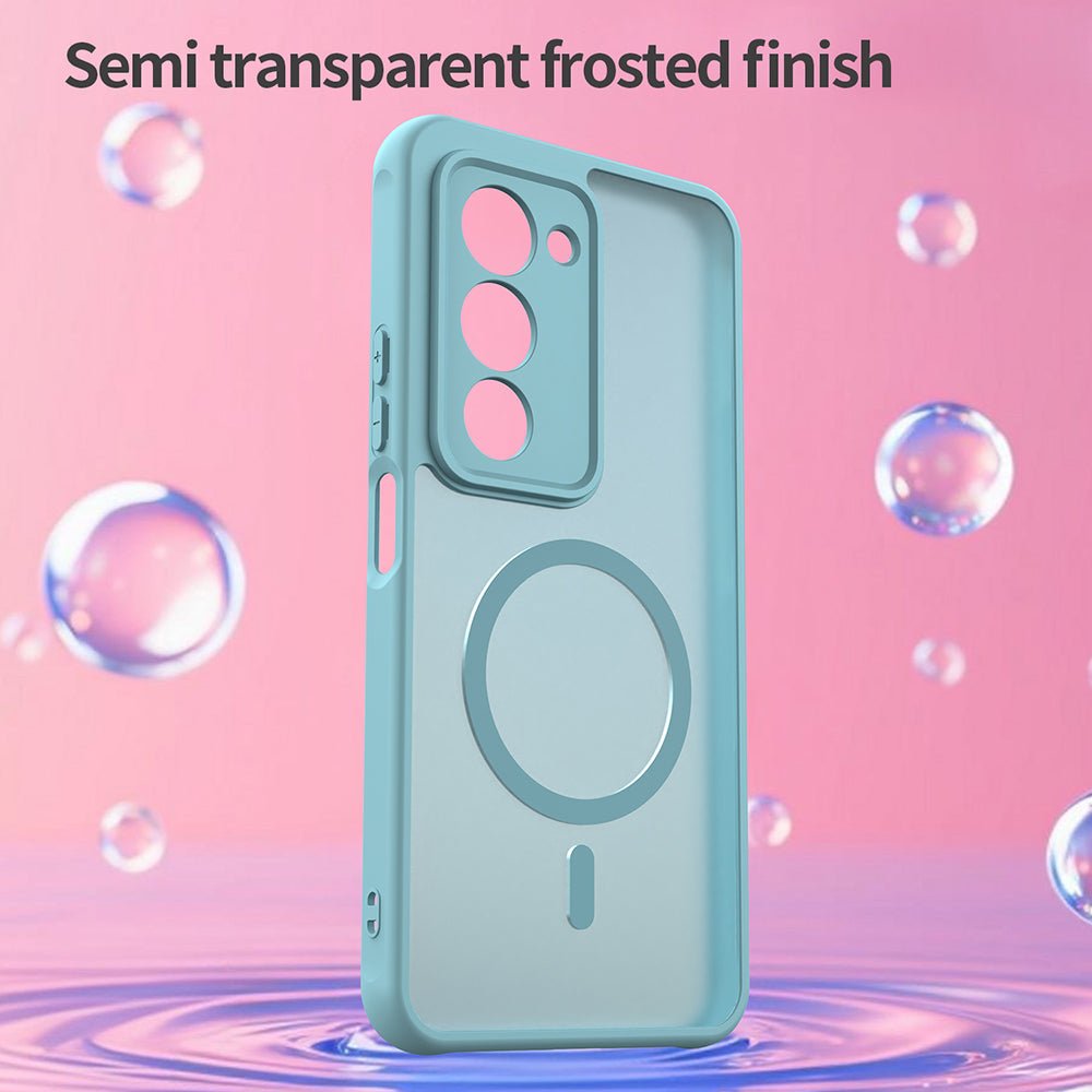 Techsuit Xiaomi Redmi 15 4G / 5G - Σκληρή Θήκη με Πλαίσιο Σιλικόνης και MagSafe - HaloFrost II MagSafe - Mint Green