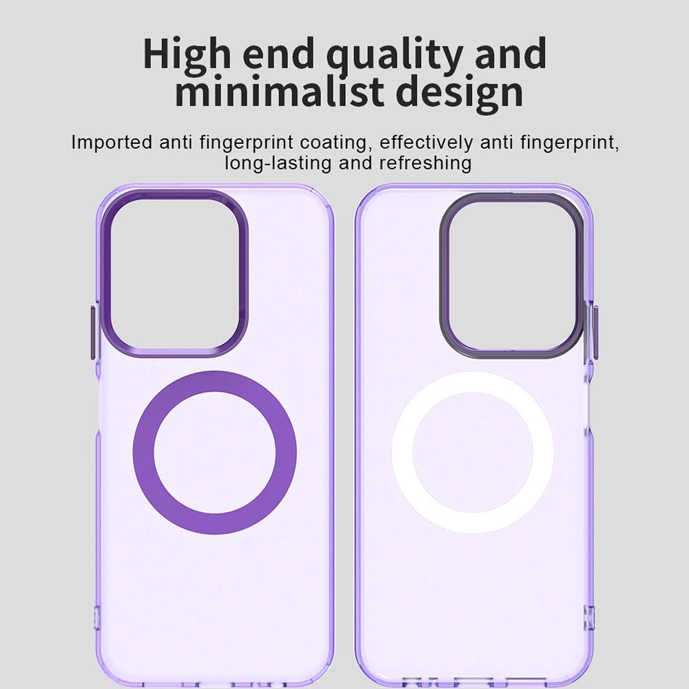 Techsuit Xiaomi Redmi 15C 4G / 5G / Poco C85 4G - Σκληρή Θήκη με Πλαίσιο Σιλικόνης και MagSafe - CandyCase MagSafe - Purple