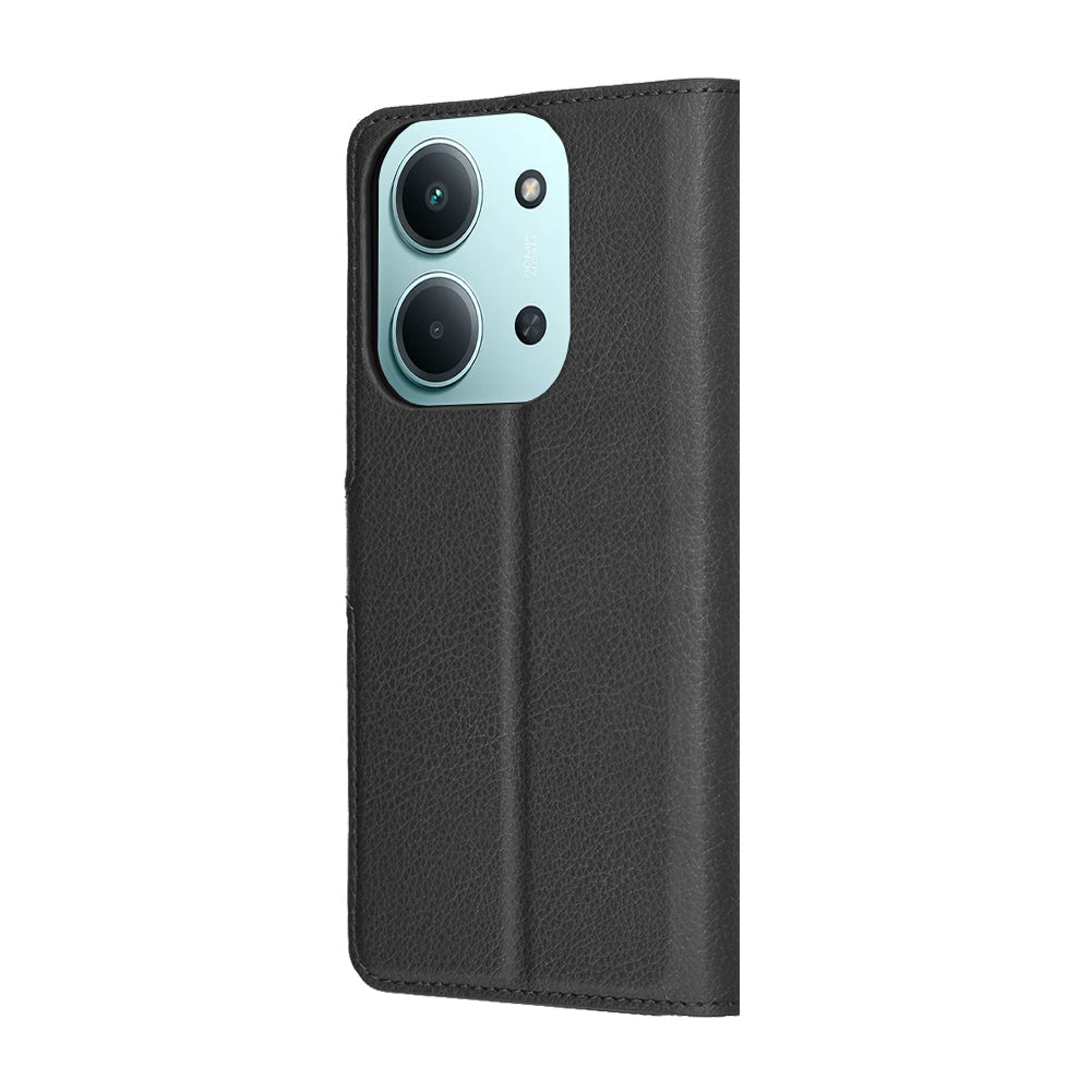 Techsuit Xiaomi Redmi 15C 4G / 5G / Poco C85 4G - Θήκη Πορτοφόλι από Δερματίνη με Stand - Leather Folio - Black