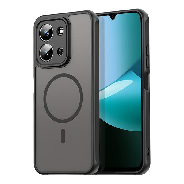 Techsuit Xiaomi Redmi 15C 4G / 5G - Σκληρή Θήκη με Πλαίσιο Σιλικόνης και MagSafe - HaloFrost II MagSafe - Black