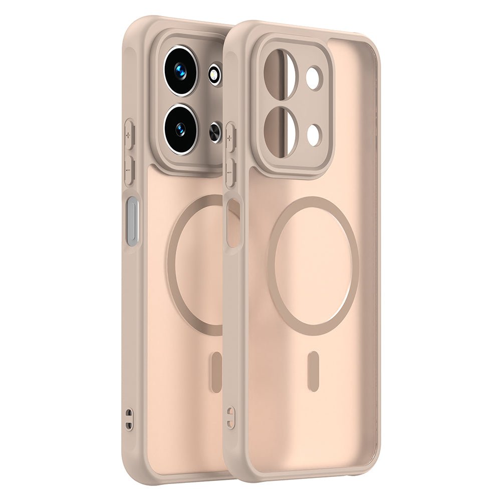 Techsuit Xiaomi Redmi 15C 4G / 5G - Σκληρή Θήκη με Πλαίσιο Σιλικόνης και MagSafe - HaloFrost II MagSafe - Gold