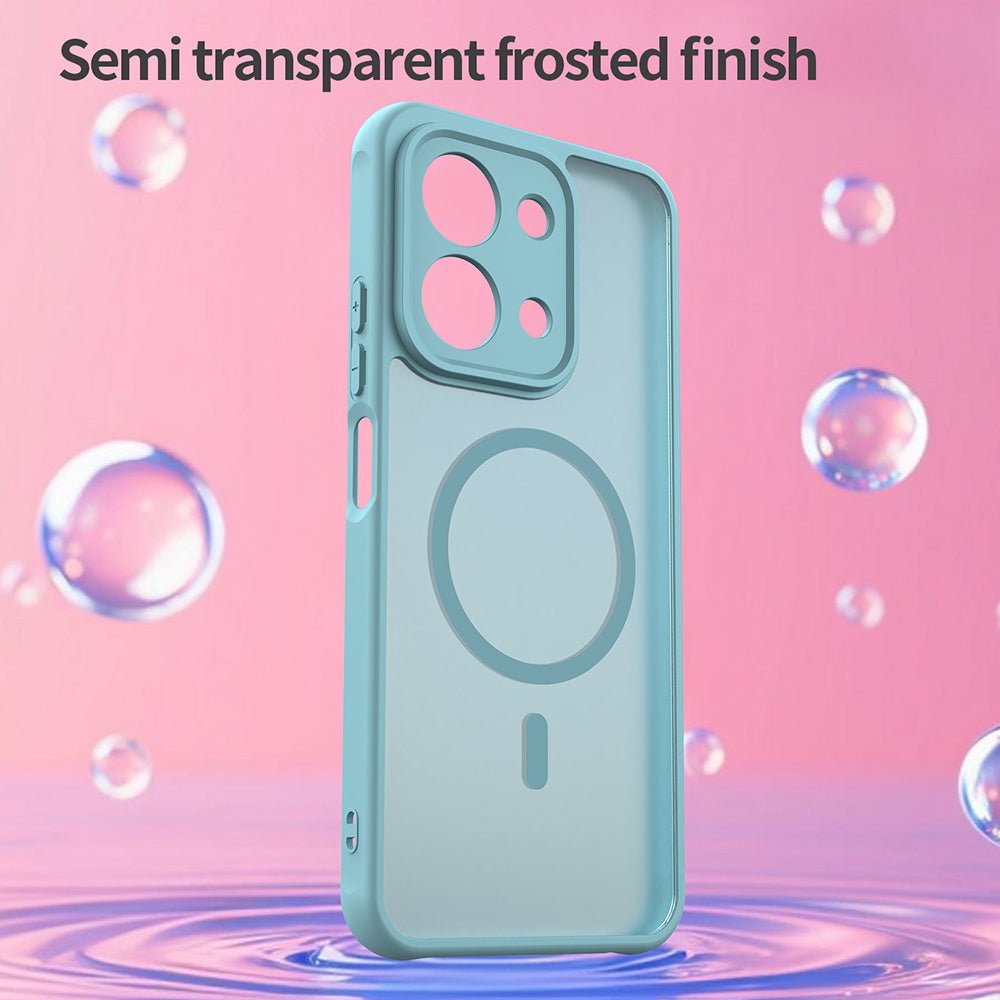 Techsuit Xiaomi Redmi 15C 4G / 5G - Σκληρή Θήκη με Πλαίσιο Σιλικόνης και MagSafe - HaloFrost II MagSafe - Mint Green