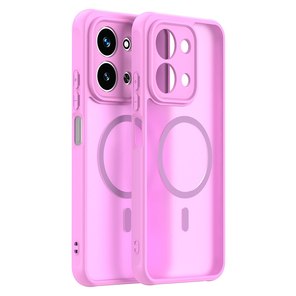 Techsuit Xiaomi Redmi 15C 4G / 5G - Σκληρή Θήκη με Πλαίσιο Σιλικόνης και MagSafe - HaloFrost II MagSafe - Pink