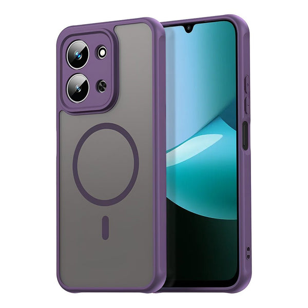 Techsuit Xiaomi Redmi 15C 4G / 5G - Σκληρή Θήκη με Πλαίσιο Σιλικόνης και MagSafe - HaloFrost II MagSafe - Purple
