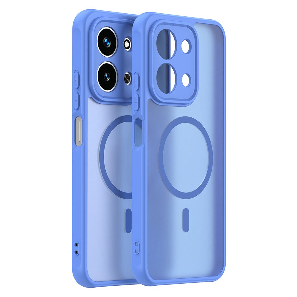 Techsuit Xiaomi Redmi 15C 4G / 5G - Σκληρή Θήκη με Πλαίσιο Σιλικόνης και MagSafe - HaloFrost II MagSafe - Sky Blue