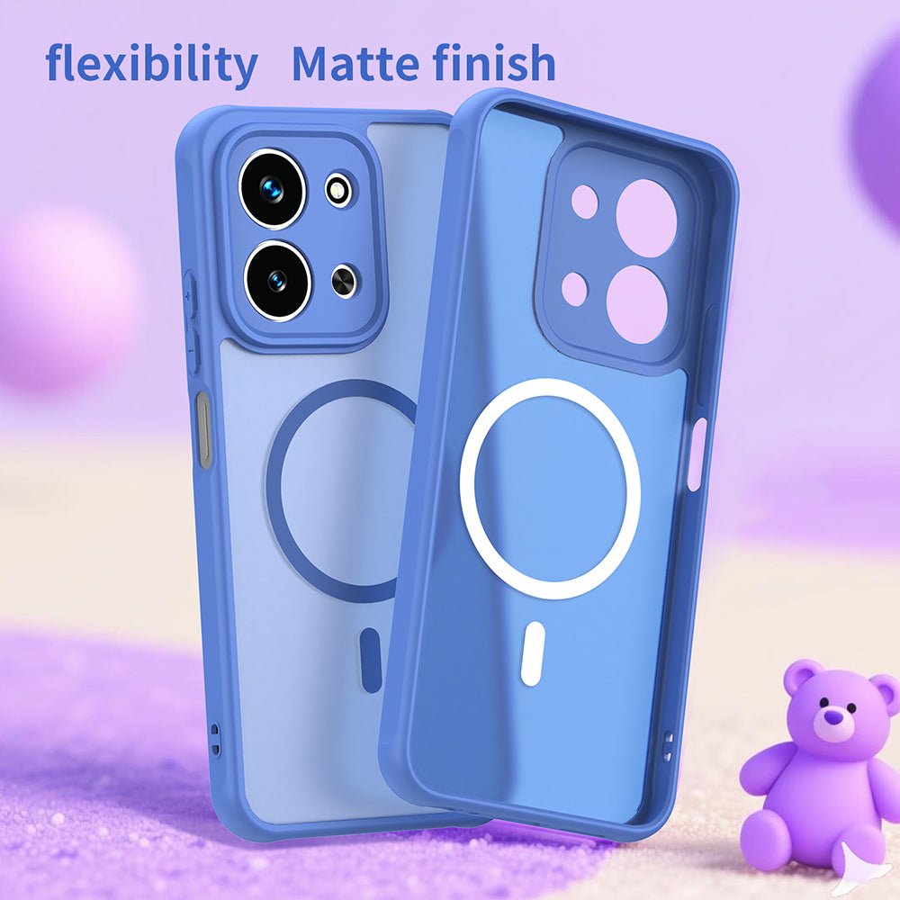 Techsuit Xiaomi Redmi 15C 4G / 5G - Σκληρή Θήκη με Πλαίσιο Σιλικόνης και MagSafe - HaloFrost II MagSafe - Sky Blue