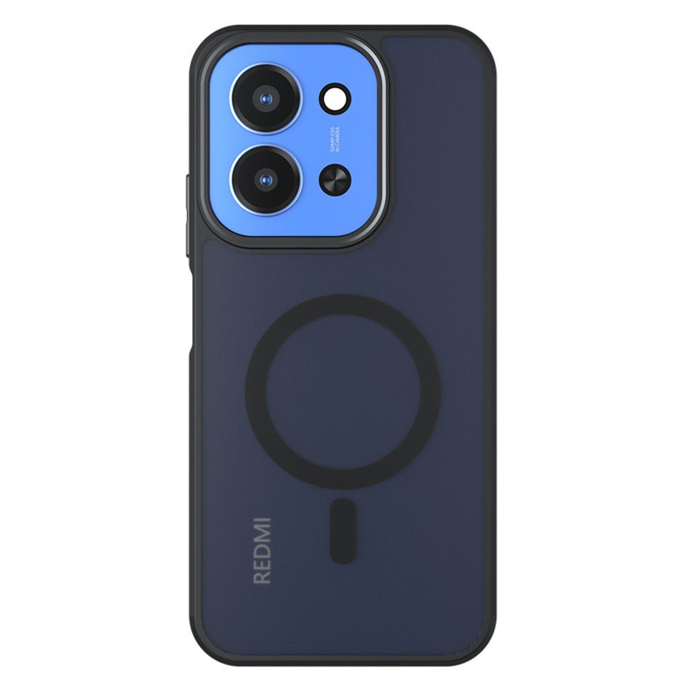 Techsuit Xiaomi Redmi 15C 4G / 5G - Σκληρή Θήκη με Πλαίσιο Σιλικόνης και MagSafe - PureFrost MagSafe - Frosted Black