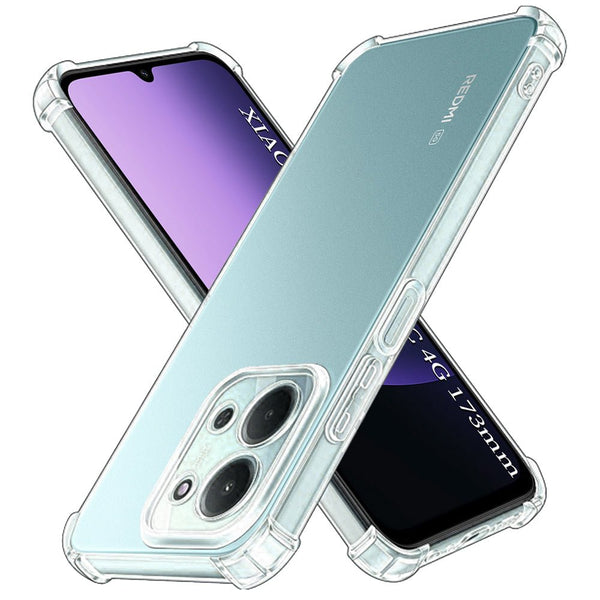 Techsuit Xiaomi Redmi 15C 4G / 5G - Θήκη Σιλικόνης με Ενισχυμένες Γωνίες - Shockproof Clear Silicone - Clear