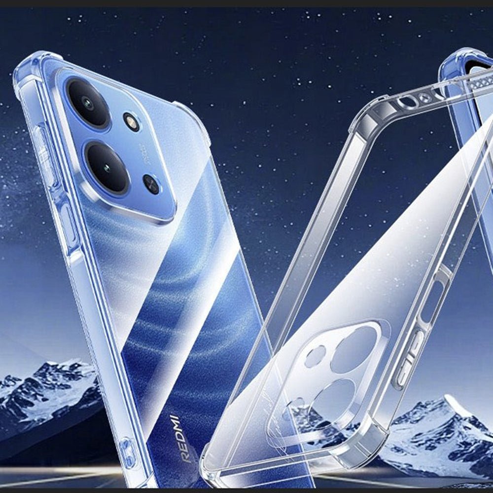 Techsuit Xiaomi Redmi 15C 4G / 5G - Θήκη Σιλικόνης με Ενισχυμένες Γωνίες - Shockproof Clear Silicone - Clear