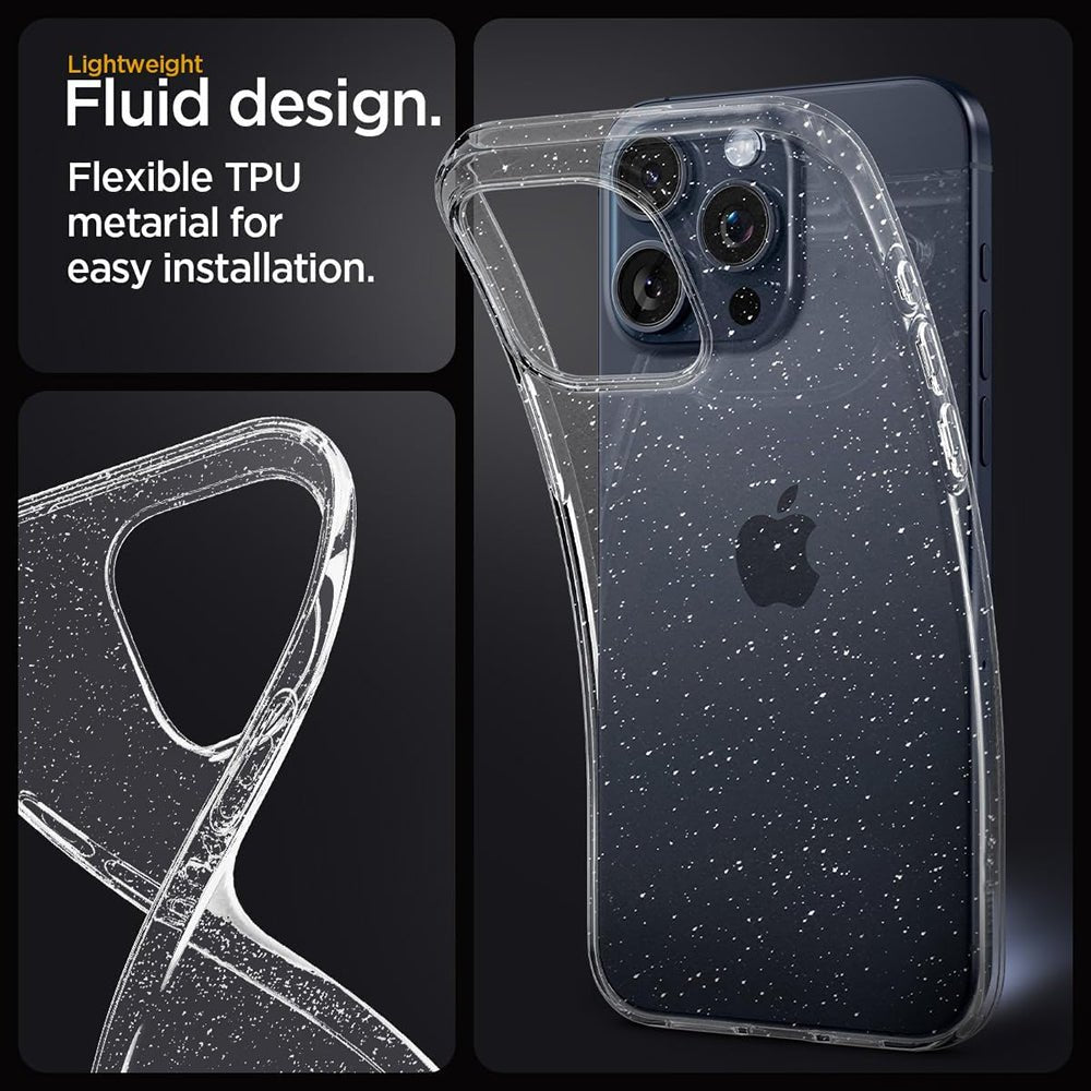 Techsuit Xiaomi Redmi 15C 4G / Redmi 15C 5G - Θήκη Σιλικόνης με Glitter - SparkleSkin - Clear