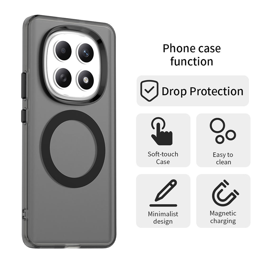 Techsuit Xiaomi Redmi Note 15 4G / 5G / Poco M8 5G - Σκληρή Θήκη με Πλαίσιο Σιλικόνης και MagSafe - CandyCase MagSafe - Black