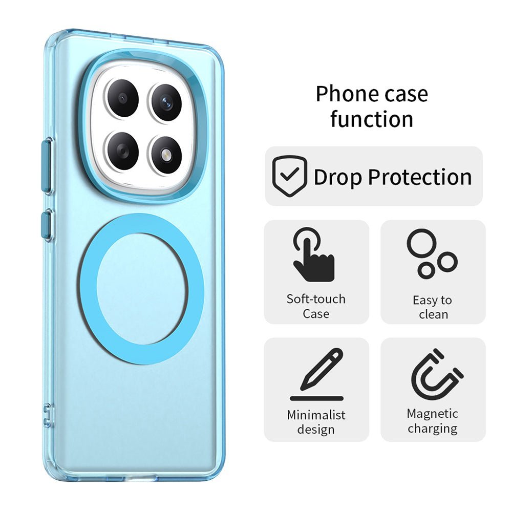 Techsuit Xiaomi Redmi Note 15 4G / 5G / Poco M8 5G - Σκληρή Θήκη με Πλαίσιο Σιλικόνης και MagSafe - CandyCase MagSafe - Blue