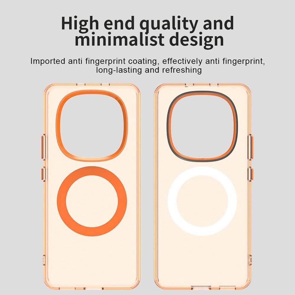 Techsuit Xiaomi Redmi Note 15 4G / 5G / Poco M8 5G - Σκληρή Θήκη με Πλαίσιο Σιλικόνης και MagSafe - CandyCase MagSafe - Orange