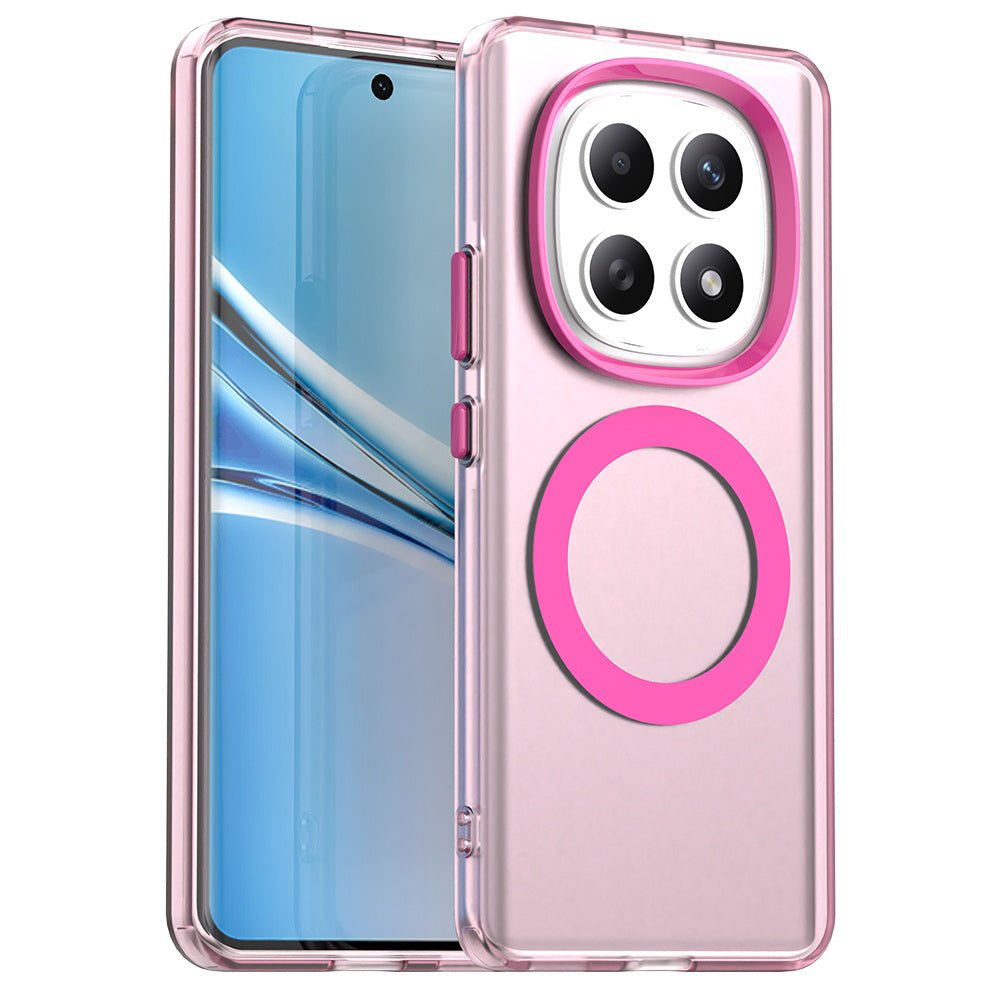 Techsuit Xiaomi Redmi Note 15 4G / 5G / Poco M8 5G - Σκληρή Θήκη με Πλαίσιο Σιλικόνης και MagSafe - CandyCase MagSafe - Pink