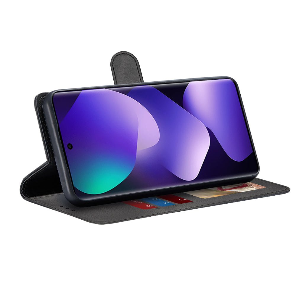 Techsuit Xiaomi Redmi Note 15 4G / 5G / Poco M8 5G - Θήκη Πορτοφόλι από Δερματίνη με Stand - Diary Book - Black