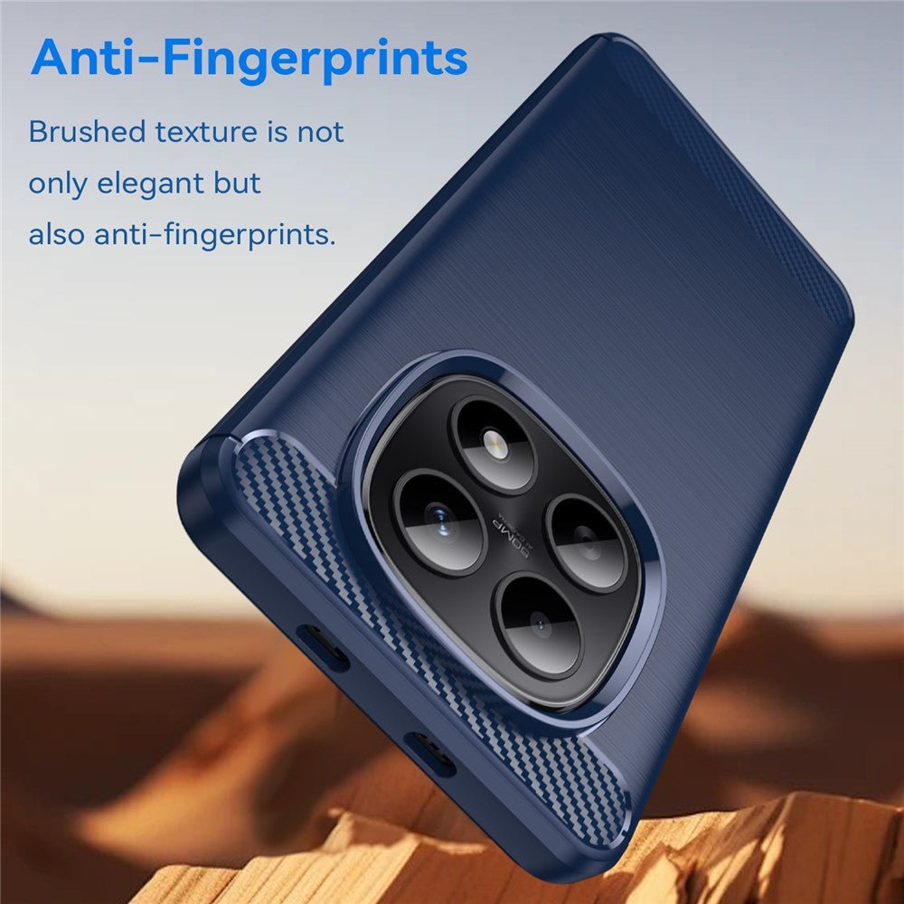Techsuit Xiaomi Redmi Note 15 4G / 5G / Poco M8 5G - Θήκη Σιλικόνης TPU - Carbon Silicone - Blue