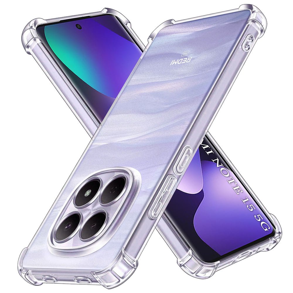Techsuit Xiaomi Redmi Note 15 5G / 4G / Poco M8 5G - Θήκη Σιλικόνης με Ενισχυμένες Γωνίες - Shockproof Clear Silicone - Clear
