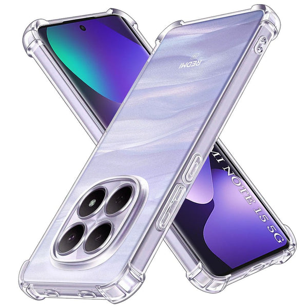 Techsuit Xiaomi Redmi Note 15 5G / 4G / Poco M8 5G - Θήκη Σιλικόνης με Ενισχυμένες Γωνίες - Shockproof Clear Silicone - Clear