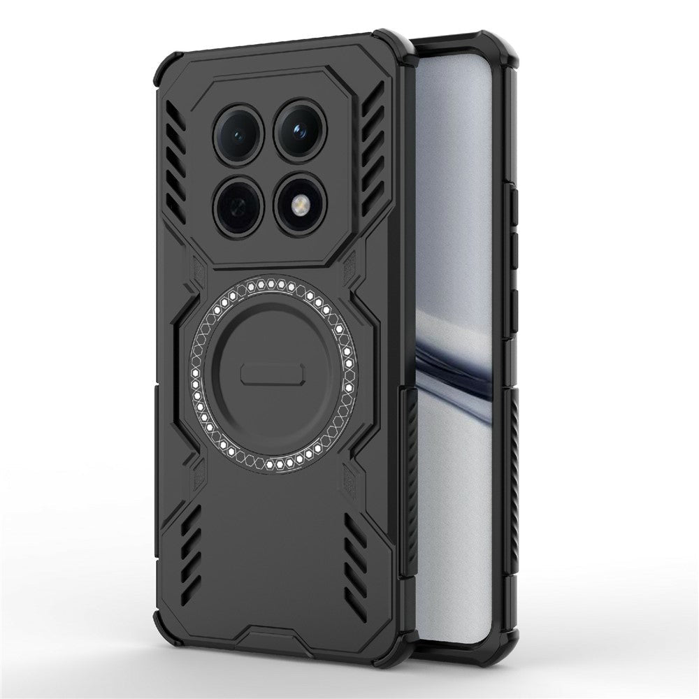 Techsuit Xiaomi Redmi Note 15 5G / Poco M8 5G - Σκληρή Θήκη με Πλαίσιο Σιλικόνης και MagSafe - ArmorMag - Black