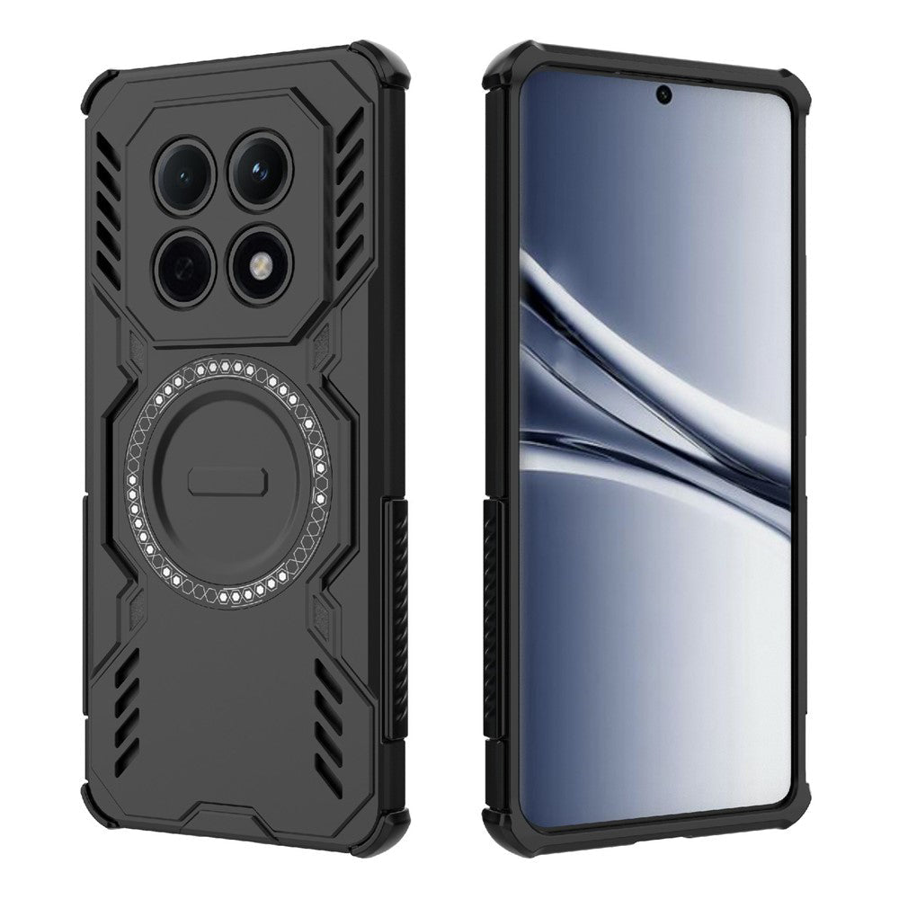 Techsuit Xiaomi Redmi Note 15 5G / Poco M8 5G - Σκληρή Θήκη με Πλαίσιο Σιλικόνης και MagSafe - ArmorMag - Black