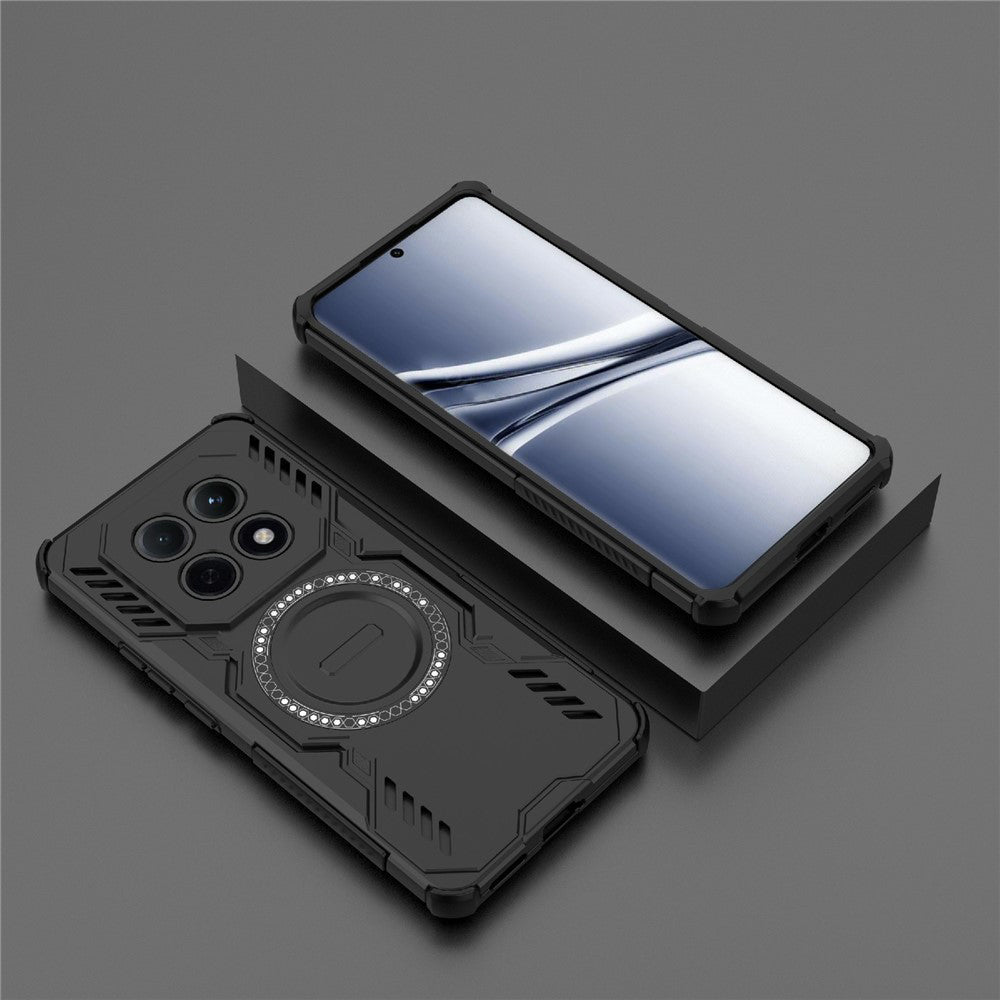 Techsuit Xiaomi Redmi Note 15 5G / Poco M8 5G - Σκληρή Θήκη με Πλαίσιο Σιλικόνης και MagSafe - ArmorMag - Black