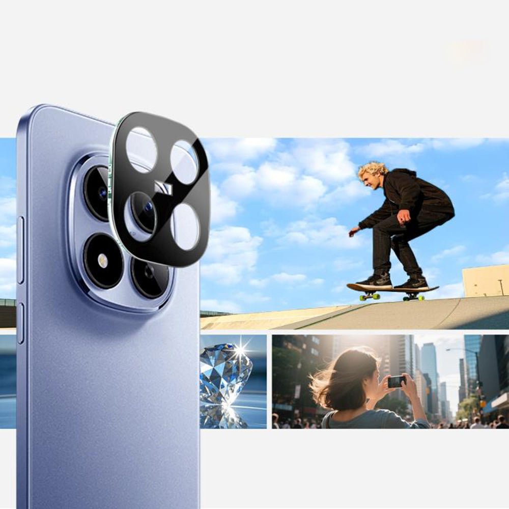 Techsuit Xiaomi Redmi Note 15 Pro 4G - Προστασία Καμερών - Αντιχαρακτικό Γυαλί Κάμερας - Black