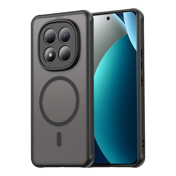 Techsuit Xiaomi Redmi Note 15 Pro 4G - Σκληρή Θήκη με Πλαίσιο Σιλικόνης και MagSafe - HaloFrost II MagSafe - Black