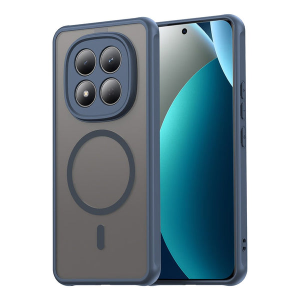 Techsuit Xiaomi Redmi Note 15 Pro 4G - Σκληρή Θήκη με Πλαίσιο Σιλικόνης και MagSafe - HaloFrost II MagSafe - Navy Blue