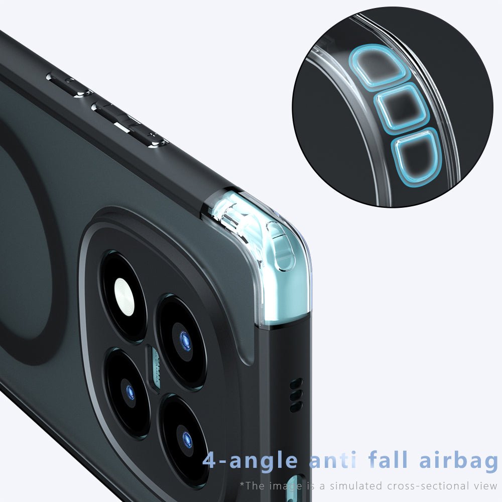 Techsuit Xiaomi Redmi Note 15 Pro 4G - Σκληρή Θήκη με Πλαίσιο Σιλικόνης και MagSafe - PureFrost MagSafe - Frosted Black