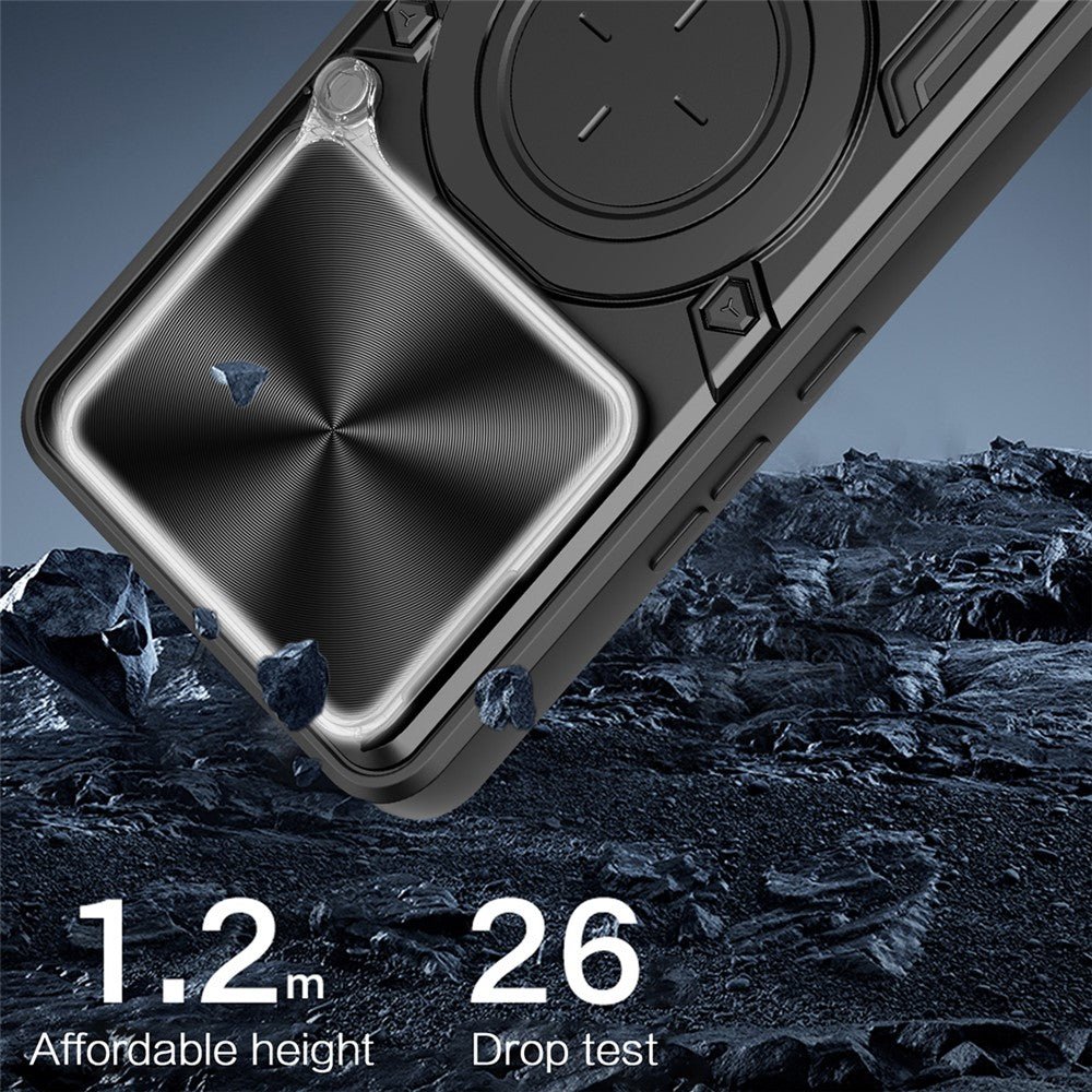 Techsuit Xiaomi Redmi Note 15 Pro 4G - Σκληρή Θήκη με Προστασία Καμερών και Δαχτυλίδι Συγκράτησης - CamGuard Pro - Blue