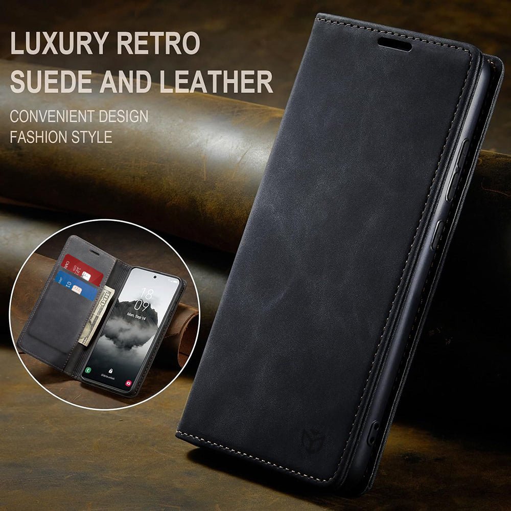 Techsuit Xiaomi Redmi Note 15 Pro 4G - Θήκη Πορτοφόλι από Δερματίνη με Stand - Confy Cover - Black