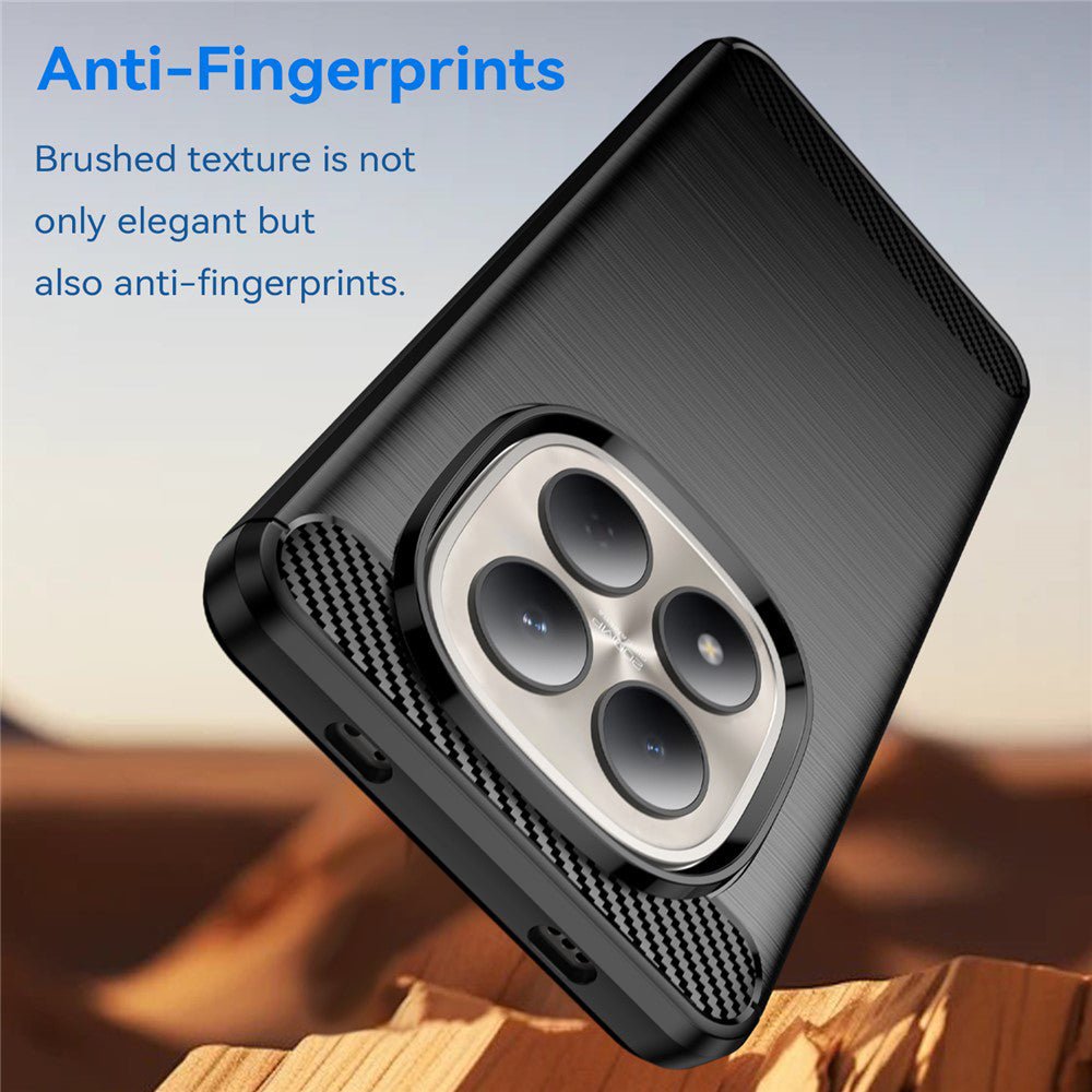 Techsuit Xiaomi Redmi Note 15 Pro 4G - Θήκη Σιλικόνης TPU - Carbon Silicone - Black