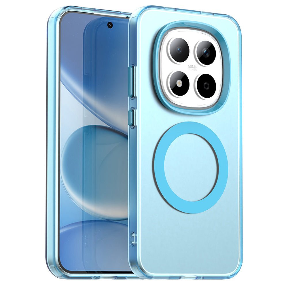 Techsuit Xiaomi Redmi Note 15 Pro 5G - Σκληρή Θήκη με Πλαίσιο Σιλικόνης και MagSafe - CandyCase MagSafe - Blue