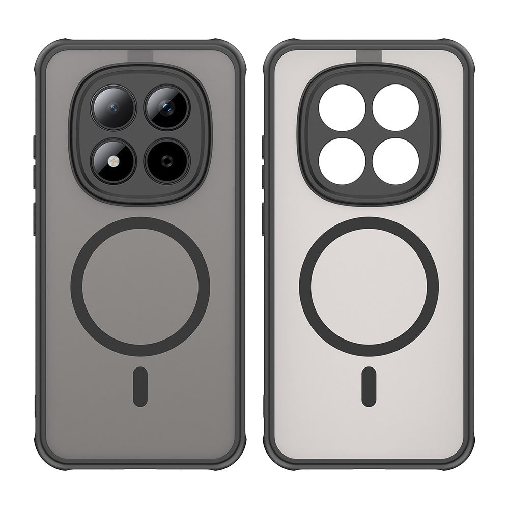 Techsuit Xiaomi Redmi Note 15 Pro 5G - Σκληρή Θήκη με Πλαίσιο Σιλικόνης και MagSafe - HaloFrost II MagSafe - Black