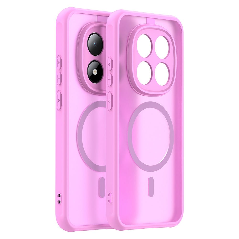 Techsuit Xiaomi Redmi Note 15 Pro 5G - Σκληρή Θήκη με Πλαίσιο Σιλικόνης και MagSafe - HaloFrost II MagSafe - Pink
