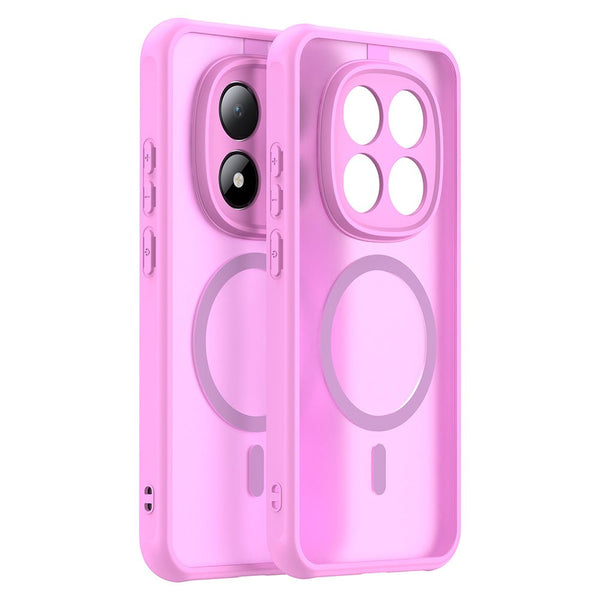 Techsuit Xiaomi Redmi Note 15 Pro 5G - Σκληρή Θήκη με Πλαίσιο Σιλικόνης και MagSafe - HaloFrost II MagSafe - Pink
