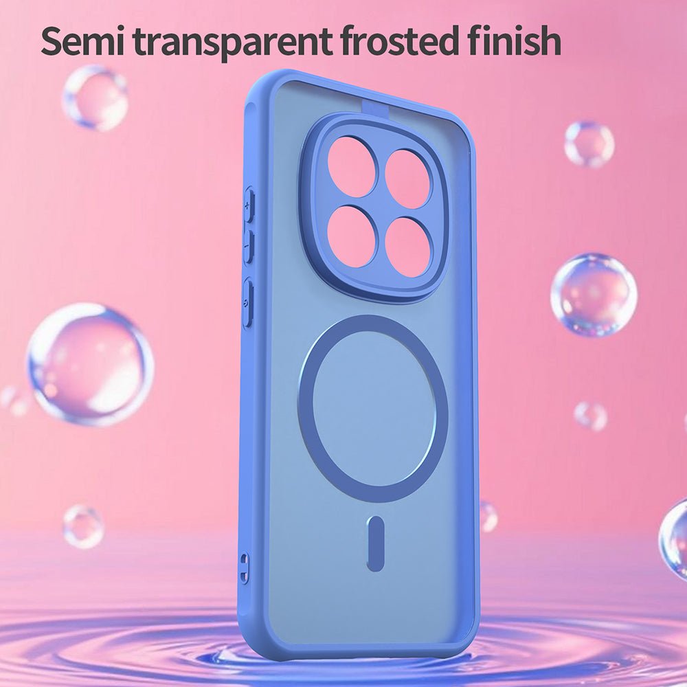 Techsuit Xiaomi Redmi Note 15 Pro 5G - Σκληρή Θήκη με Πλαίσιο Σιλικόνης και MagSafe - HaloFrost II MagSafe - Sky Blue