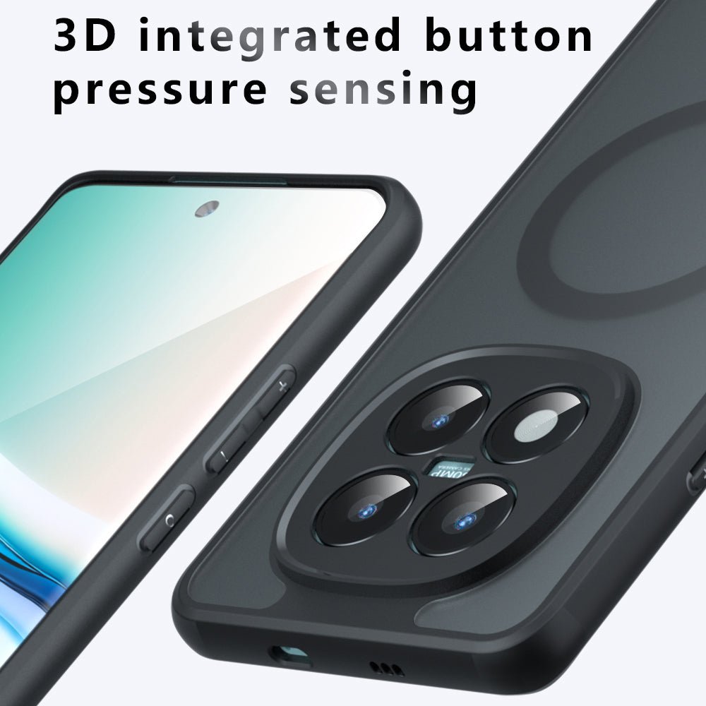 Techsuit Xiaomi Redmi Note 15 Pro 5G - Σκληρή Θήκη με Πλαίσιο Σιλικόνης και MagSafe - PureFrost MagSafe - Frosted Black