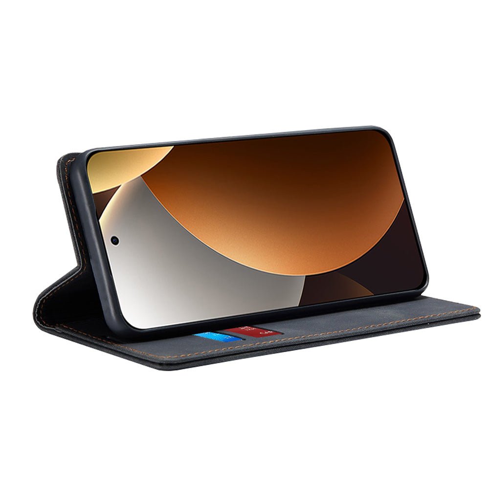 Techsuit Xiaomi Redmi Note 15 Pro 5G - Θήκη Πορτοφόλι από Δερματίνη με Stand - Confy Cover - Black